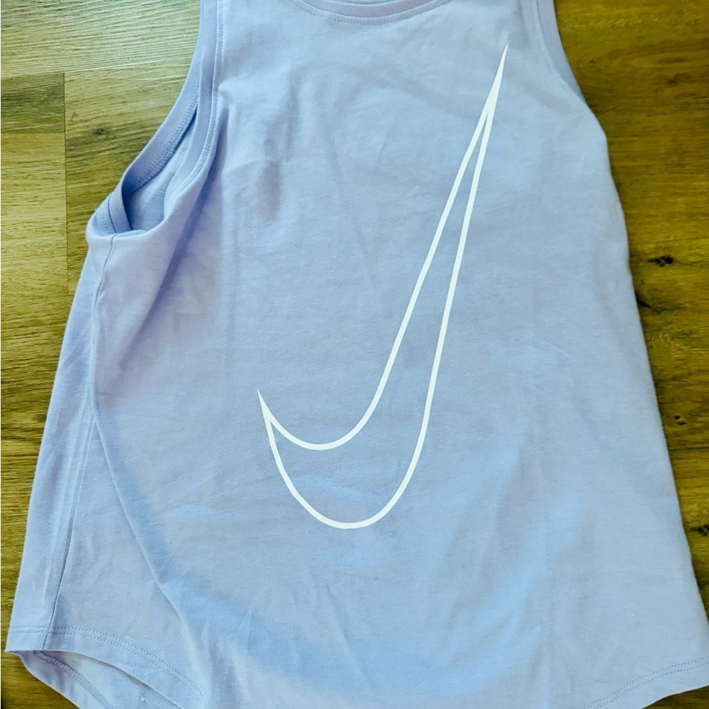 Nike Pastel Purple Tank with White Swoosh NWT